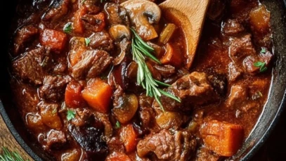 Hearty Beef & Mushroom Stew 1