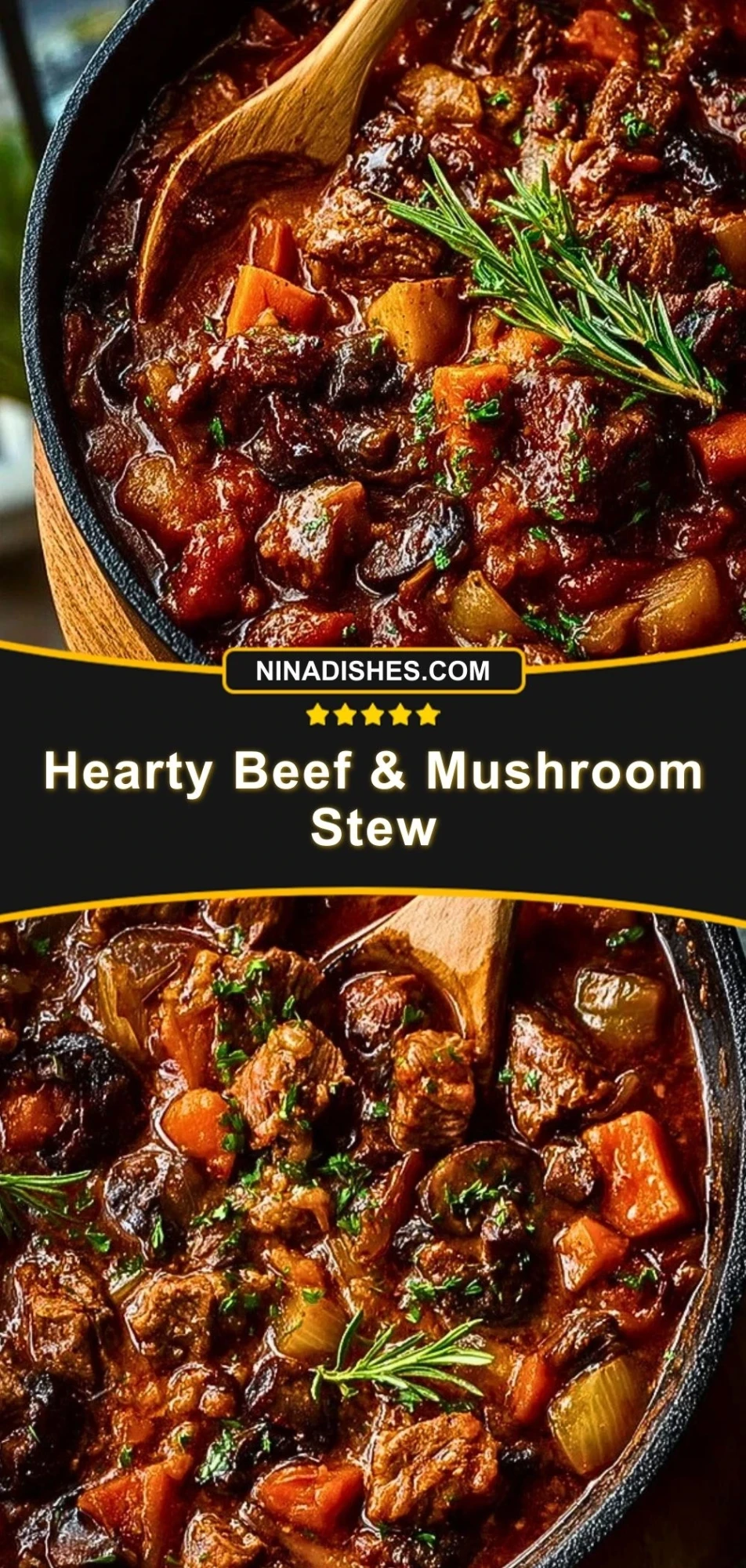 Hearty Beef & Mushroom Stew Pin 2