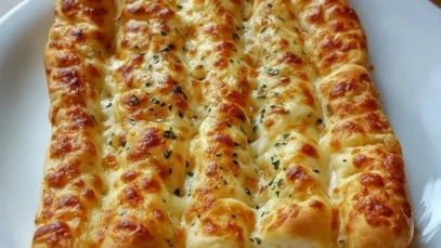 Homemade Cheesy Garlic Breadsticks Recipe 1