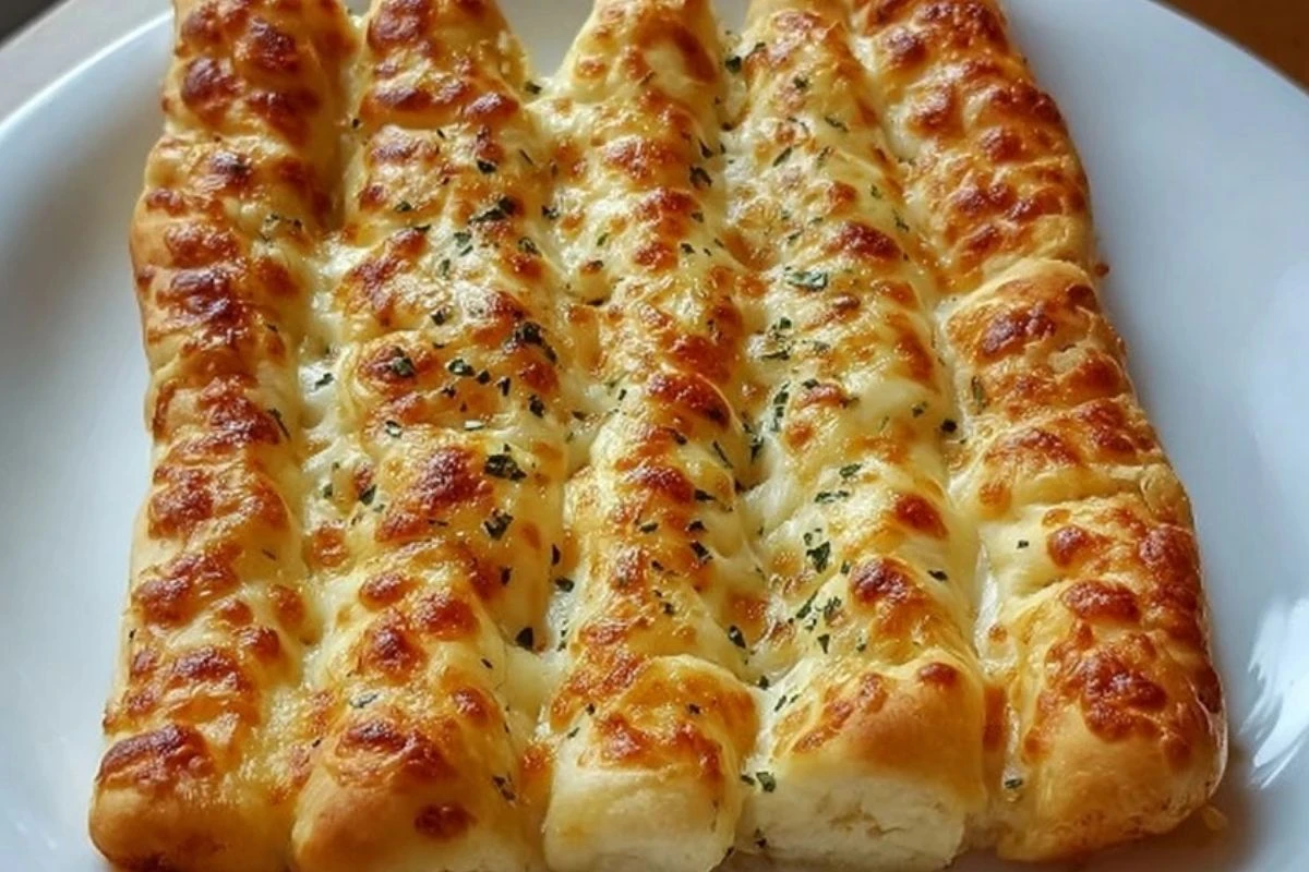 Homemade Cheesy Garlic Breadsticks Recipe 1