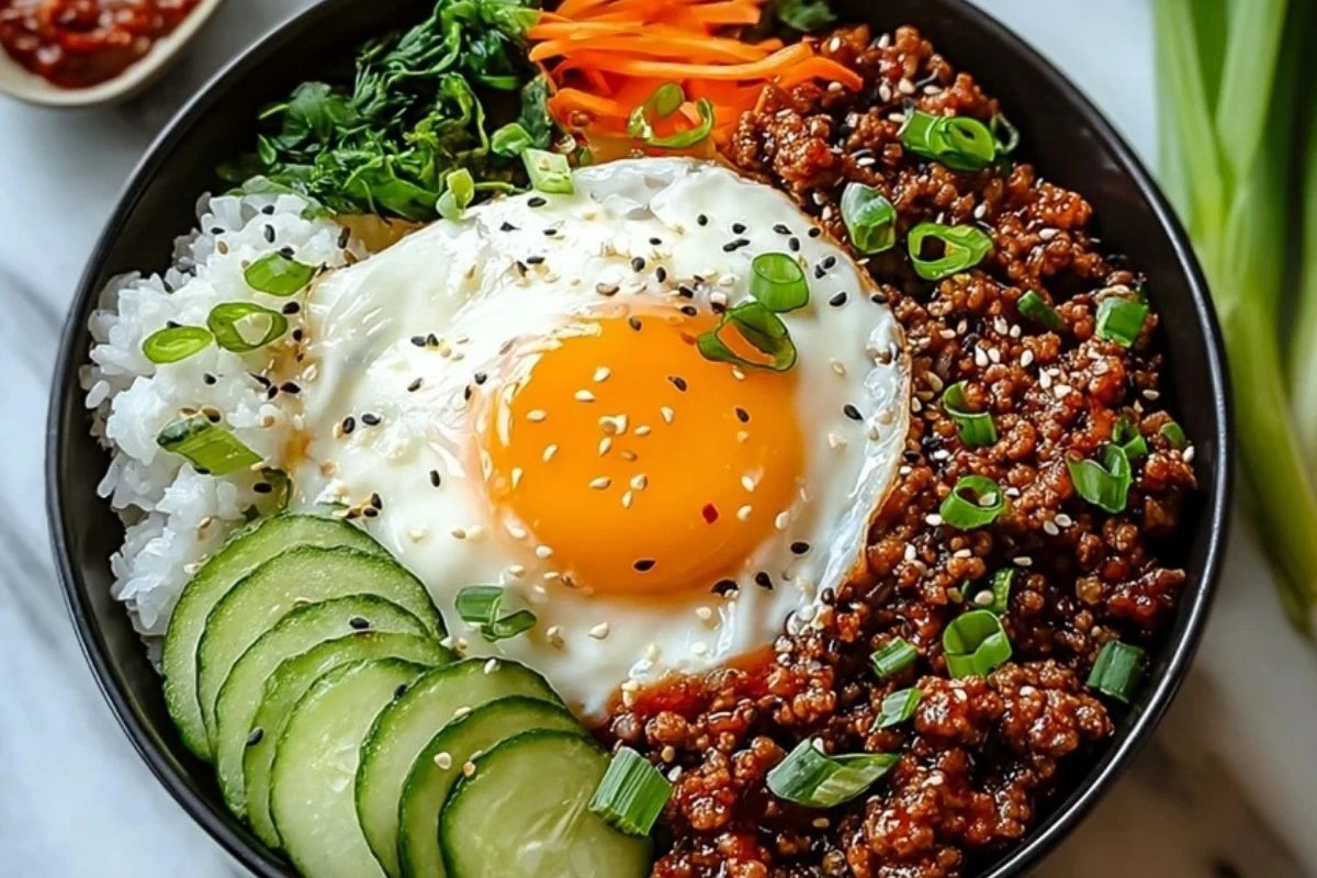 Korean Ground Beef Bowl 1