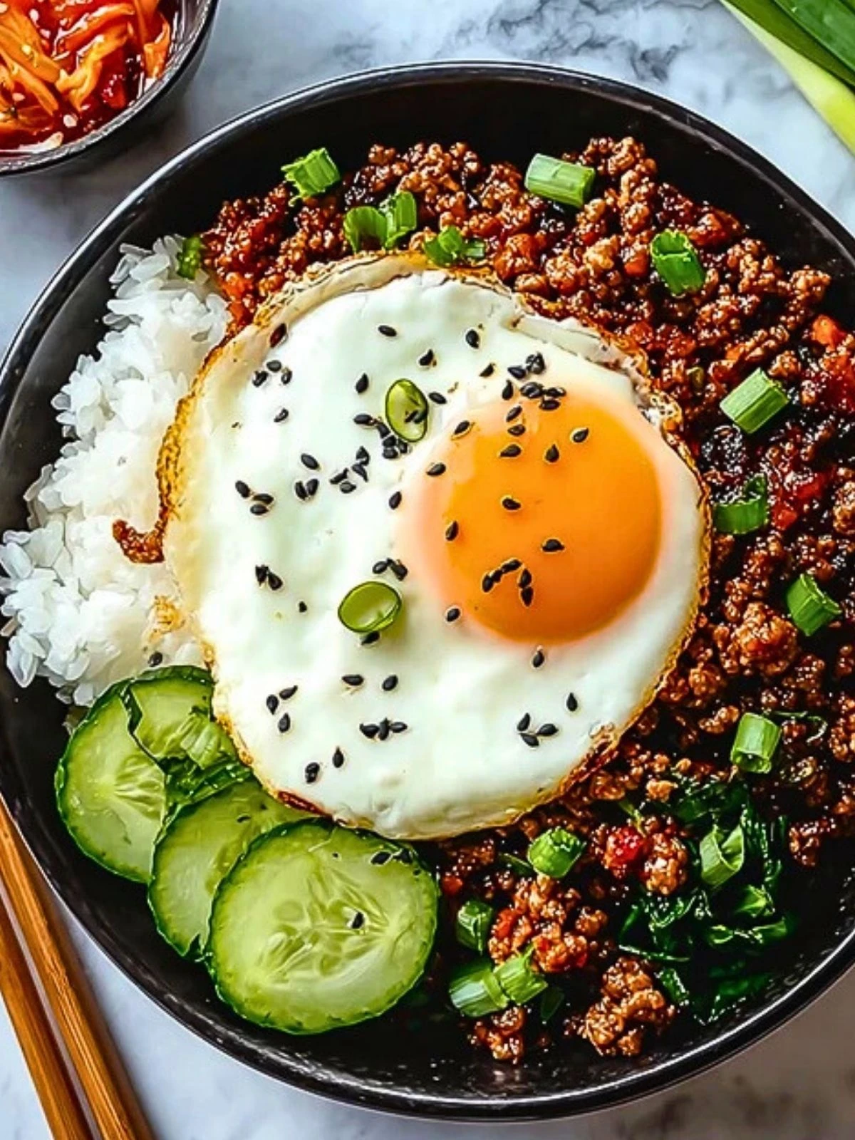 Korean Ground Beef Bowl 2
