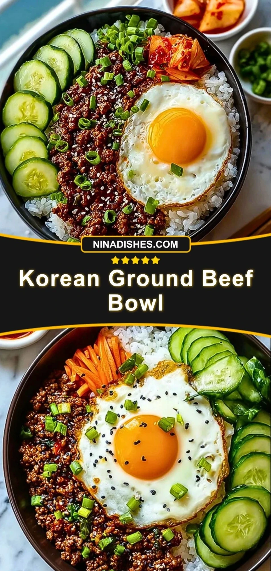 Korean Ground Beef Bowl Pin 2