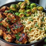 Maple Garlic Chicken Bites with Spicy Cajun Alfredo 1