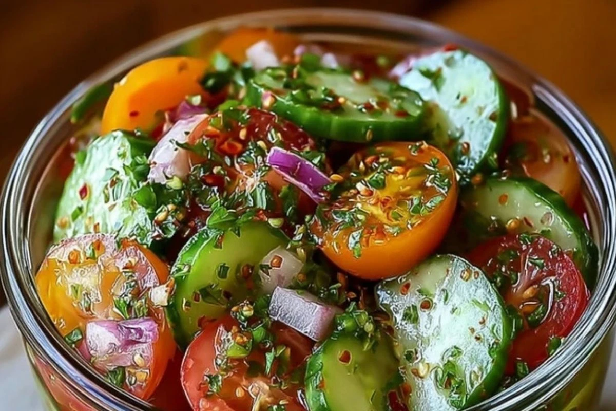 Marinated Cucumbers, Onions, and Tomatoes 1