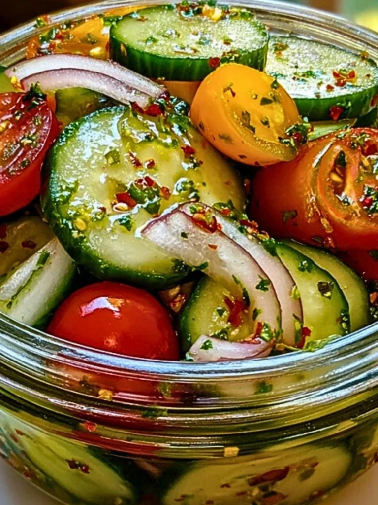 Marinated Cucumbers, Onions, and Tomatoes 2