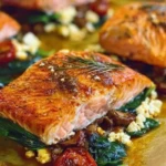 Mediterranean Stuffed Salmon Recipe 1