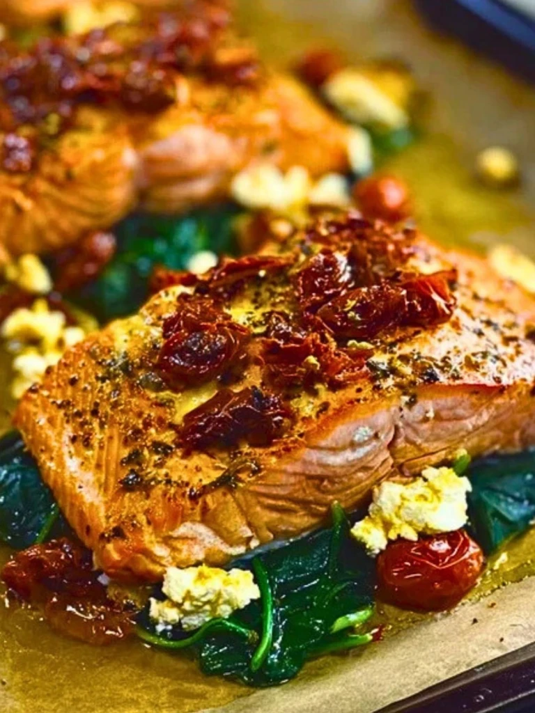 Mediterranean Stuffed Salmon Recipe 2
