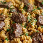One-Pot Creamy Spicy Garlic Butter Steak & Pasta 1