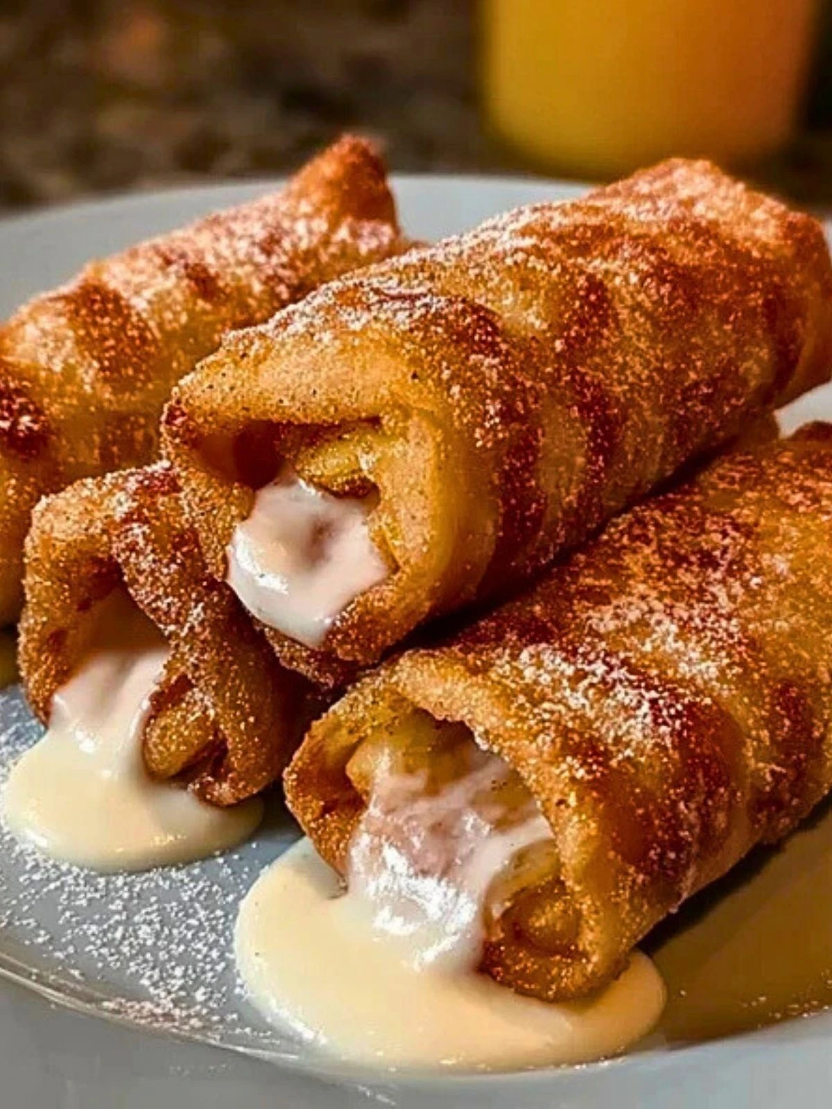 Peach Cobbler Egg Rolls Recipe 2