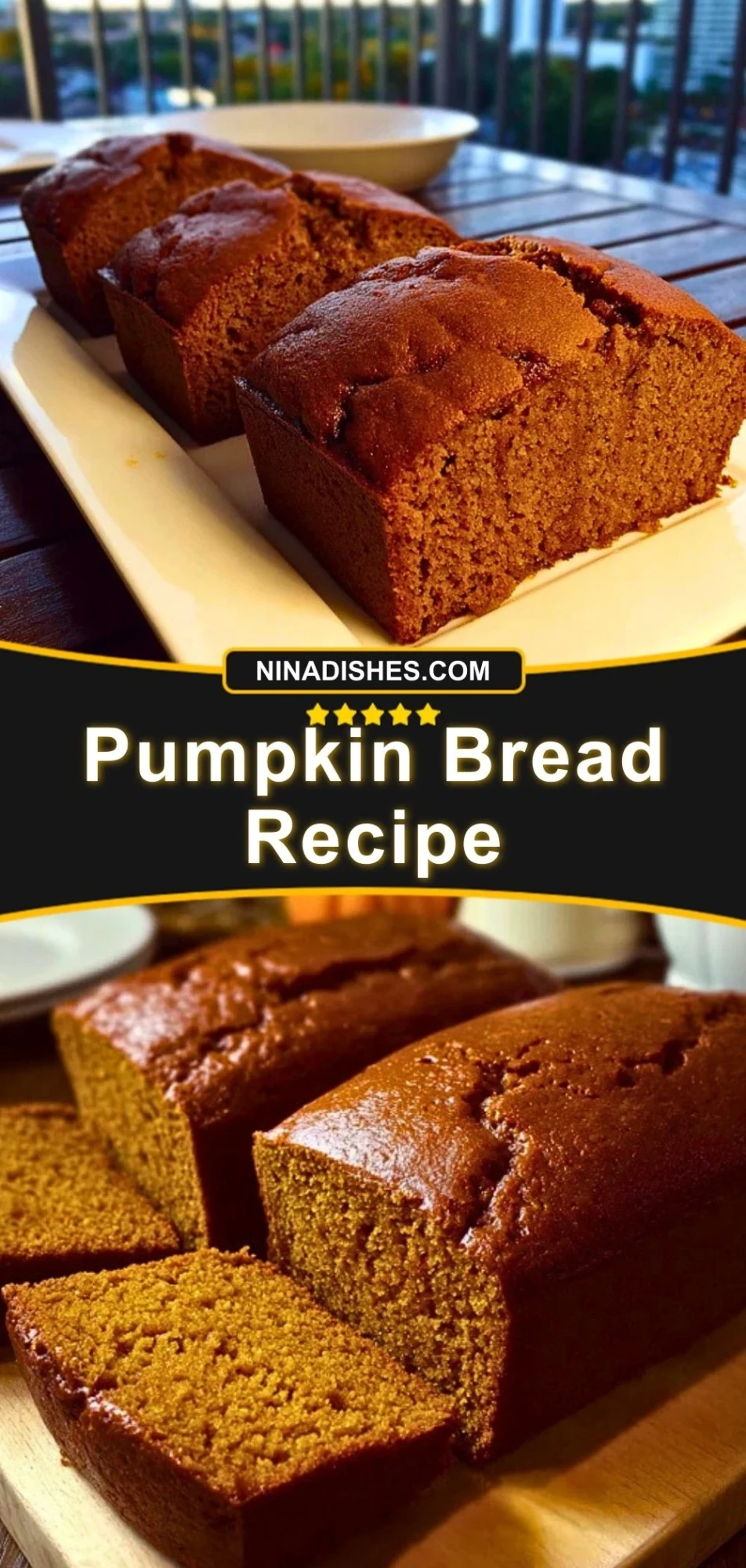 Pumpkin Bread Recipe Pin 2