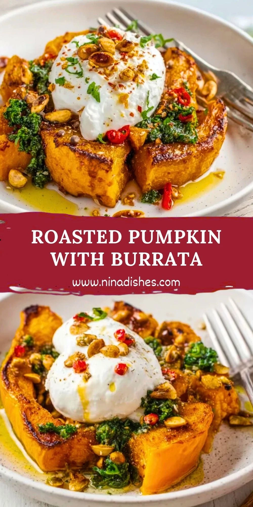 Roasted Pumpkin With Burrata Pin 1