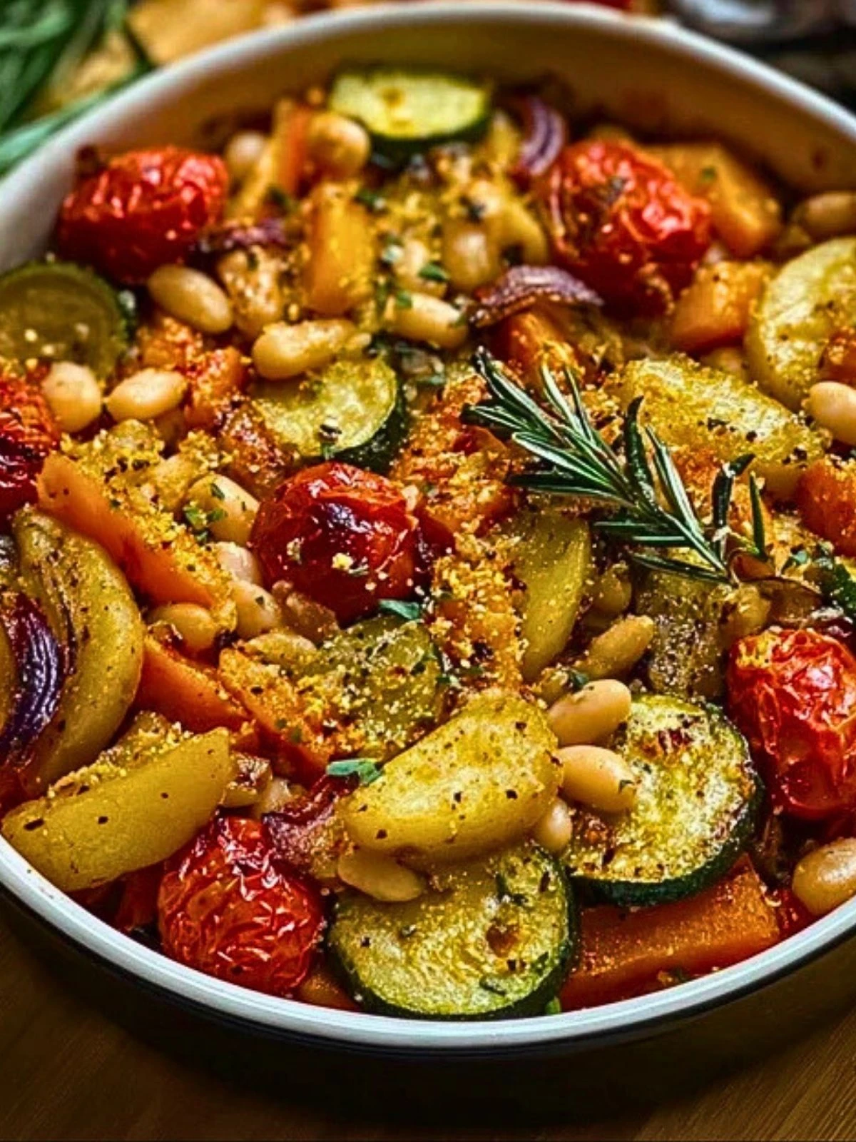 Rustic Roasted Vegetable Bake with Cannellini Beans 2