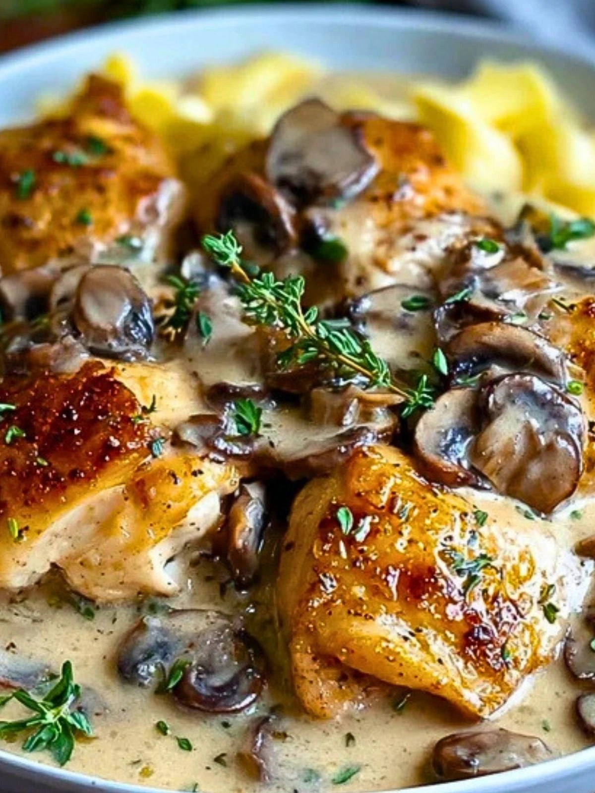 Savory Chicken in a Creamy Asiago Mushroom Sauce 2