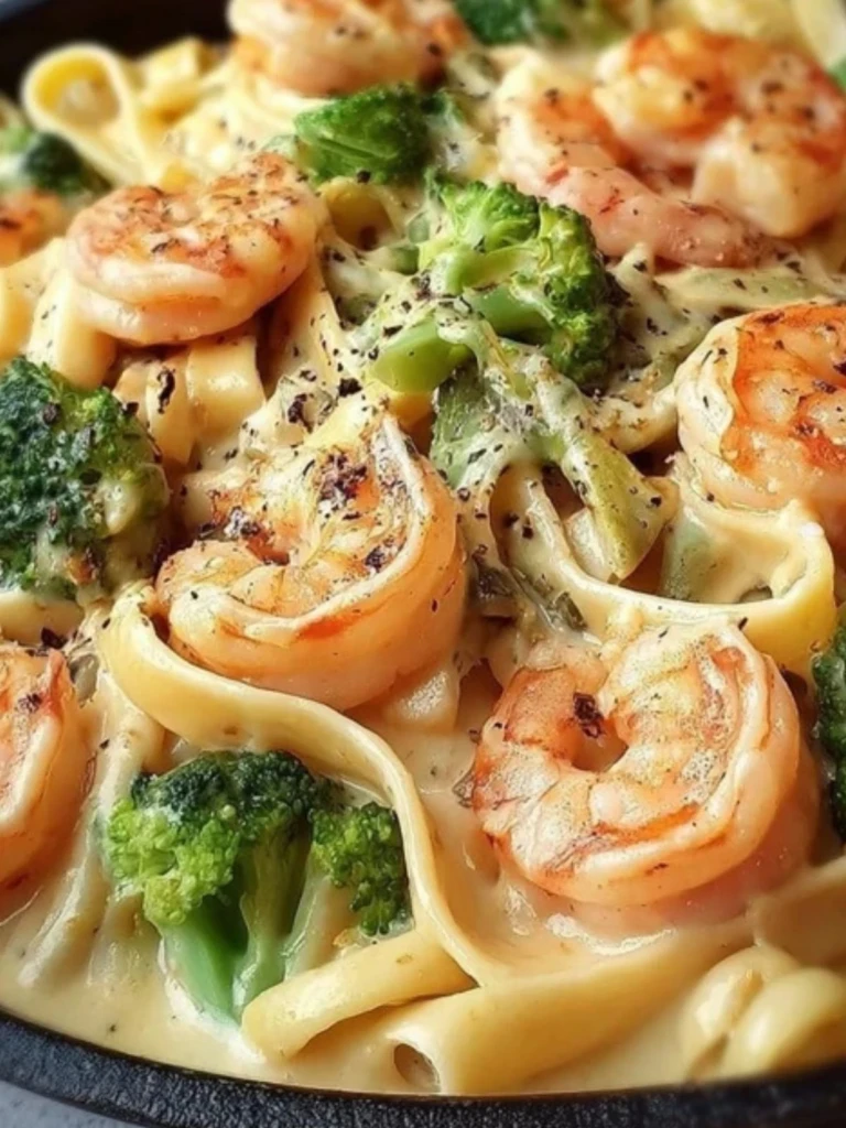 Shrimp Broccoli Alfredo Recipe (1)