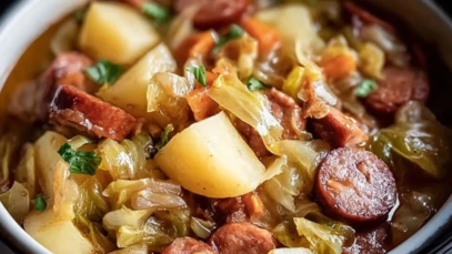 Slow Cooker Kielbasa with Cabbage and Potatoes 1