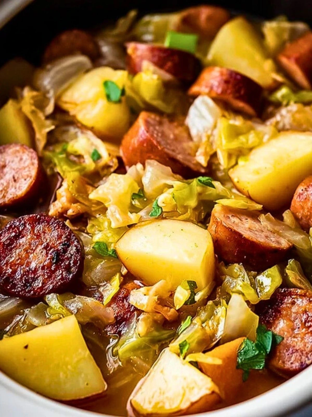 Slow Cooker Kielbasa with Cabbage and Potatoes 2