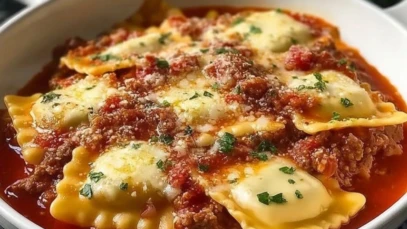 Slow Cooker Ravioli Lasagna 1
