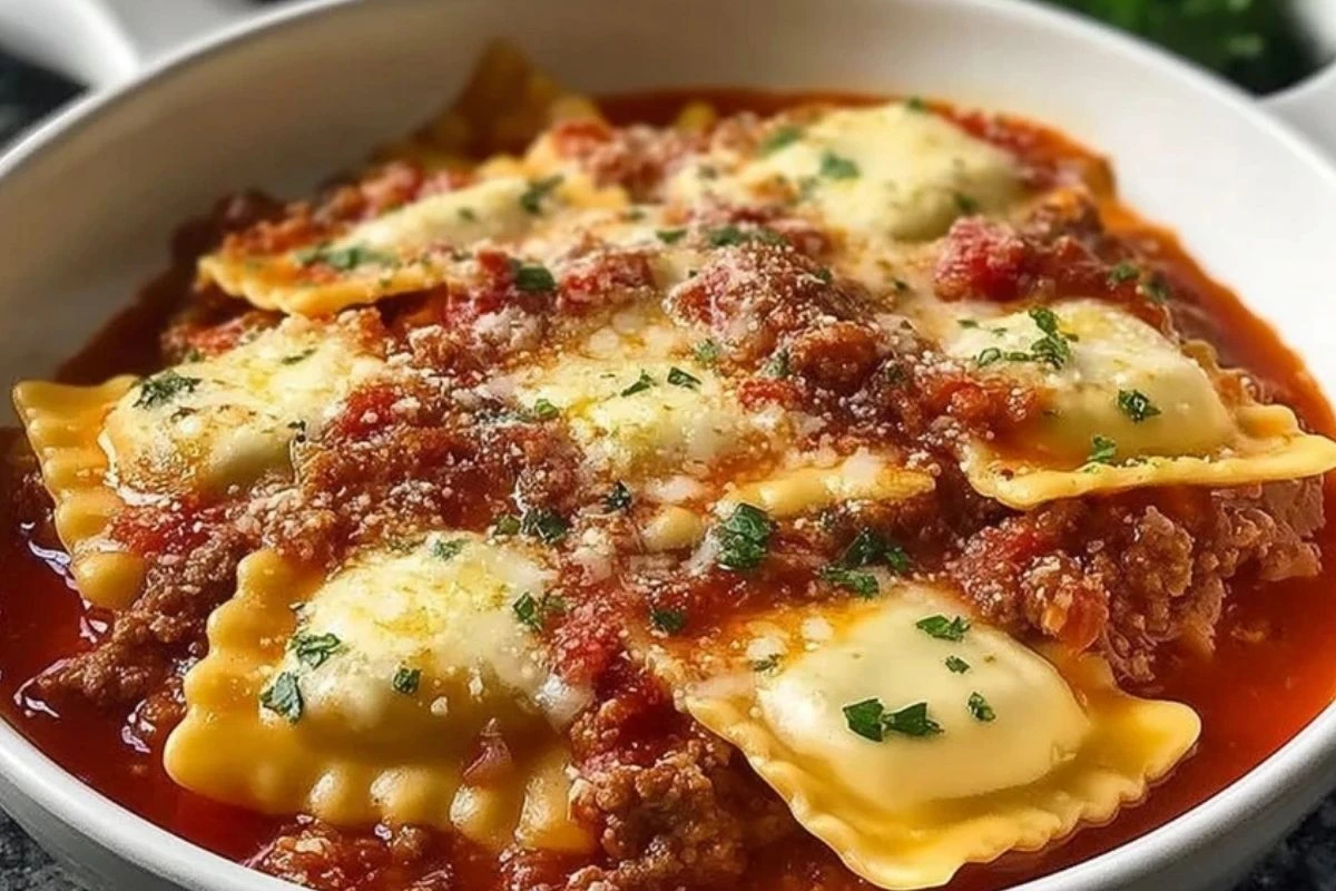 Slow Cooker Ravioli Lasagna 1