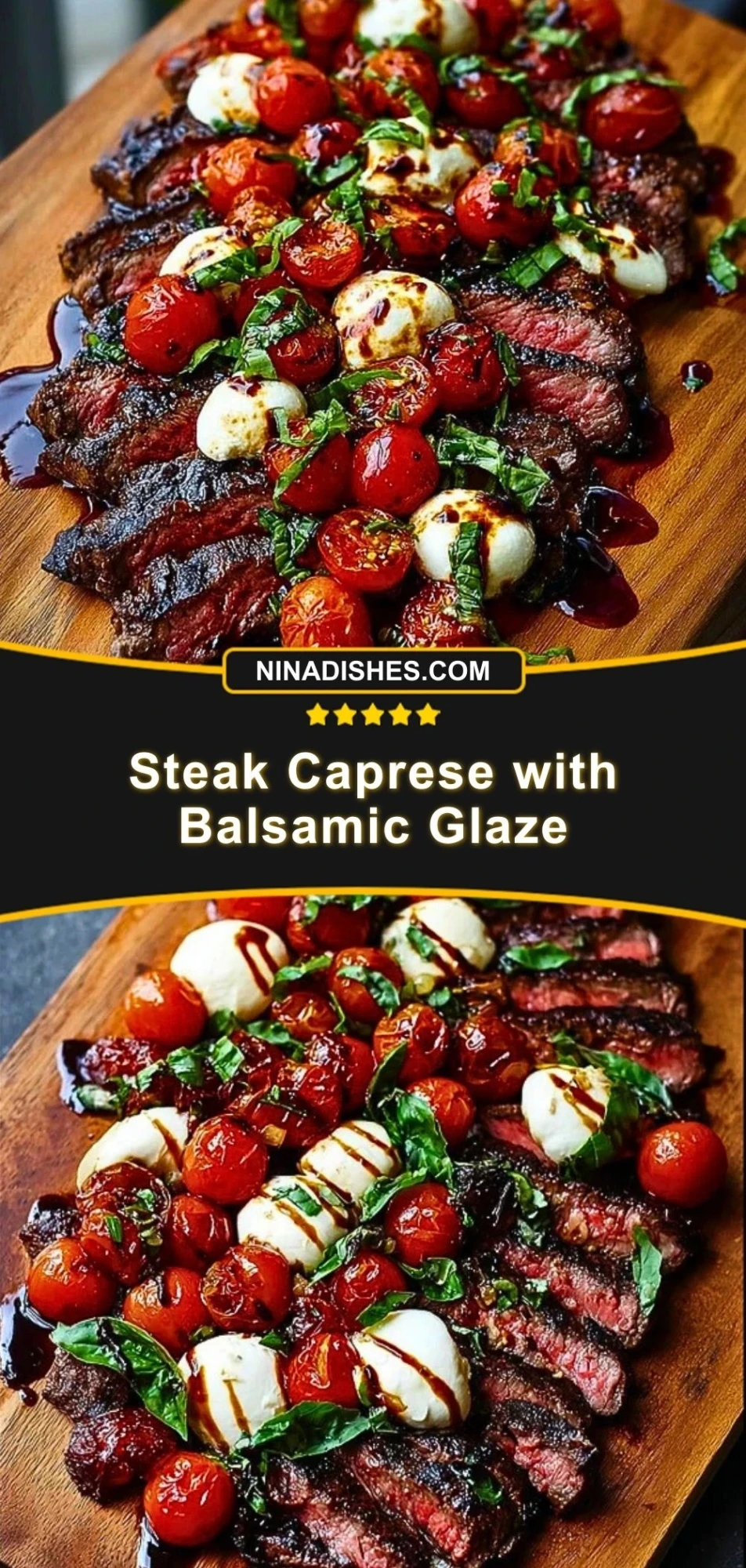 Steak Caprese with Balsamic Glaze Pin 2