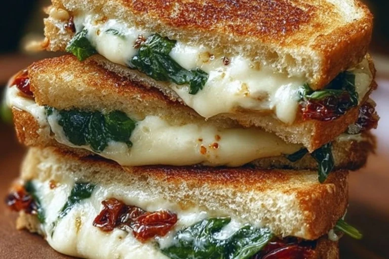 Sun-Dried Tomato, Spinach, and Ricotta Grilled Cheese Recipe 1