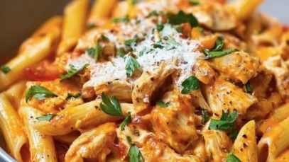 Tomato and Chicken Pasta Delight 1