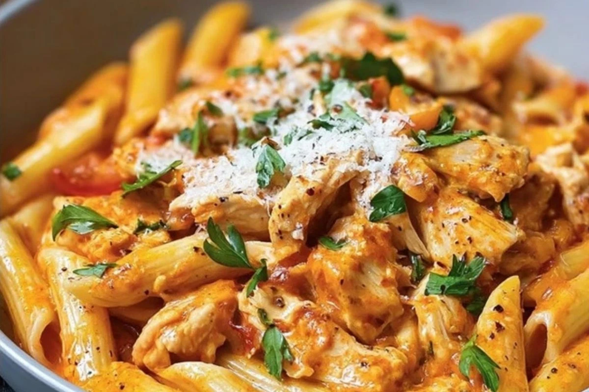 Tomato and Chicken Pasta Delight 1