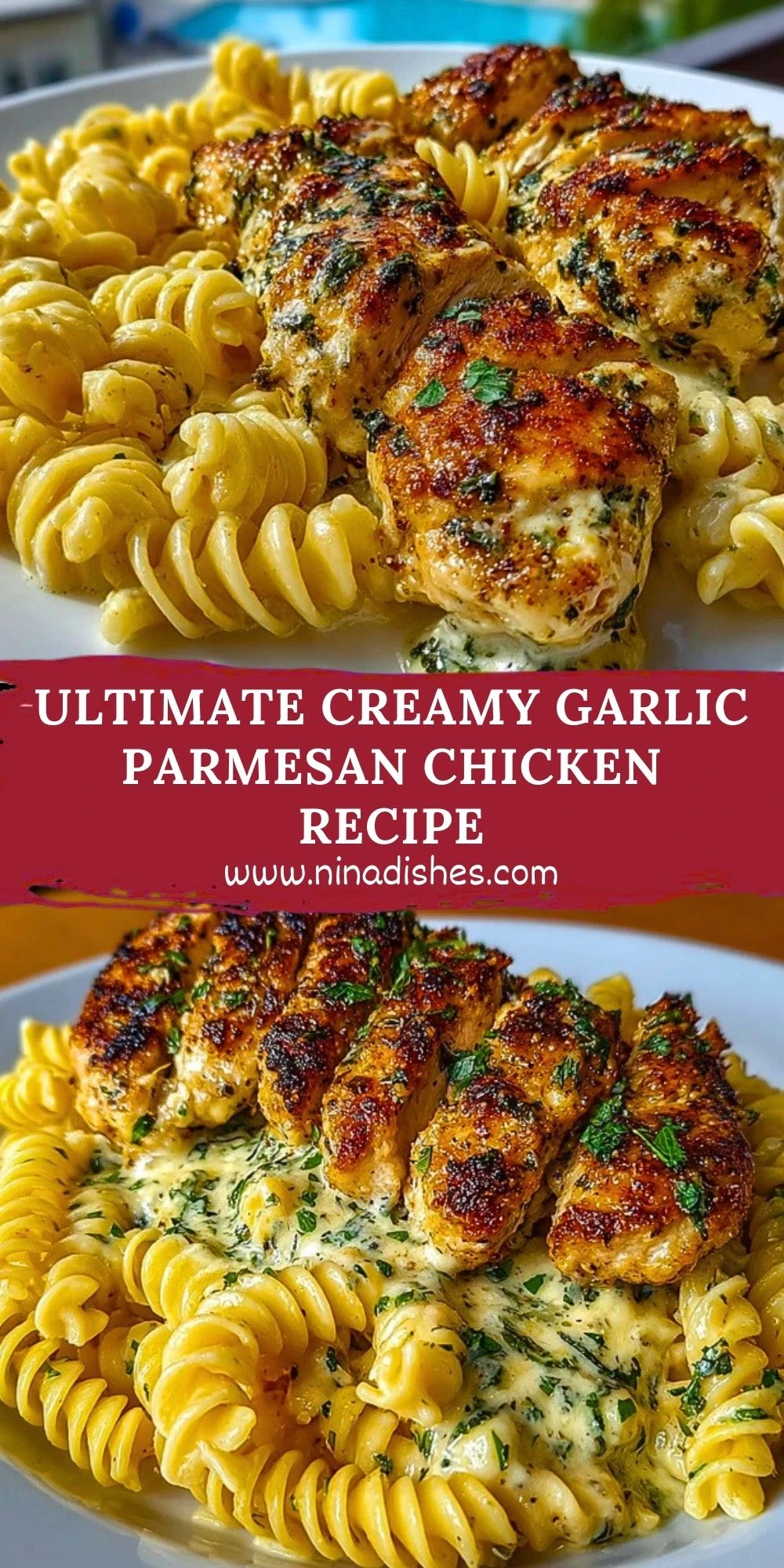 Ultimate Creamy Garlic Parmesan Chicken Recipe Pin 1