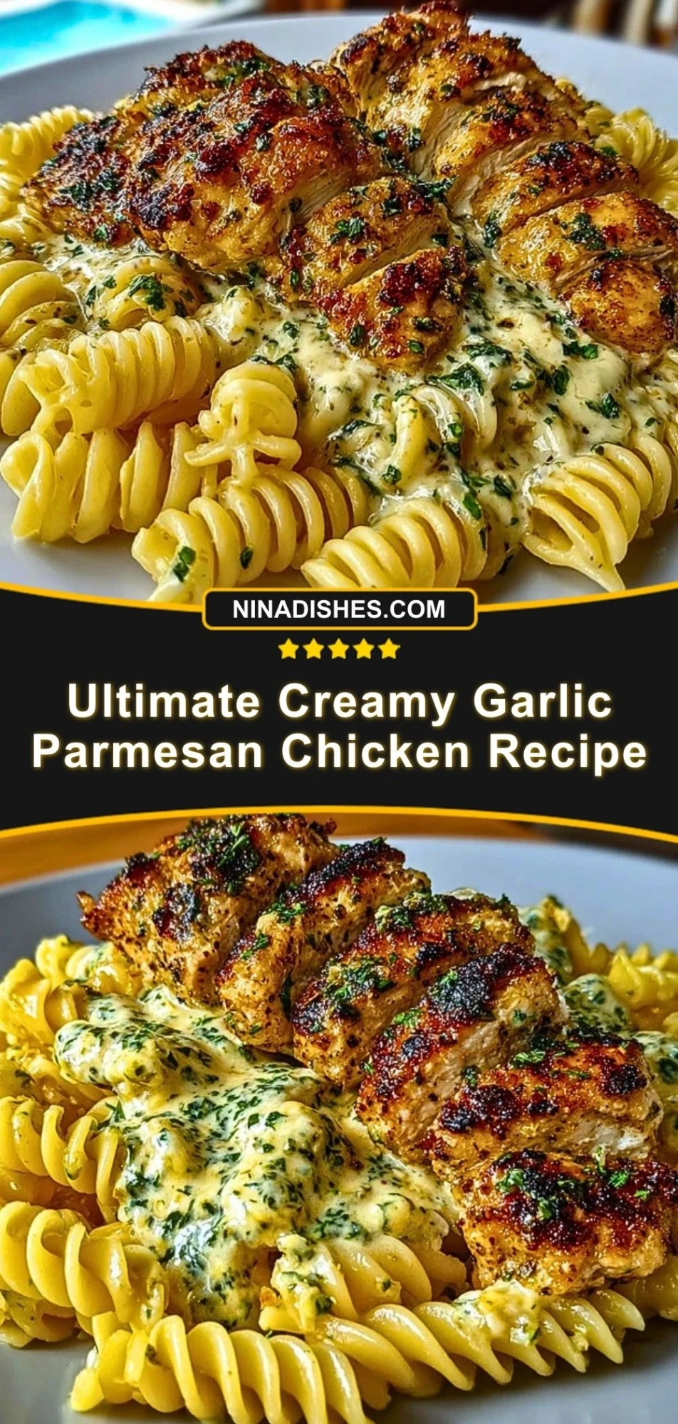 Ultimate Creamy Garlic Parmesan Chicken Recipe Pin 2