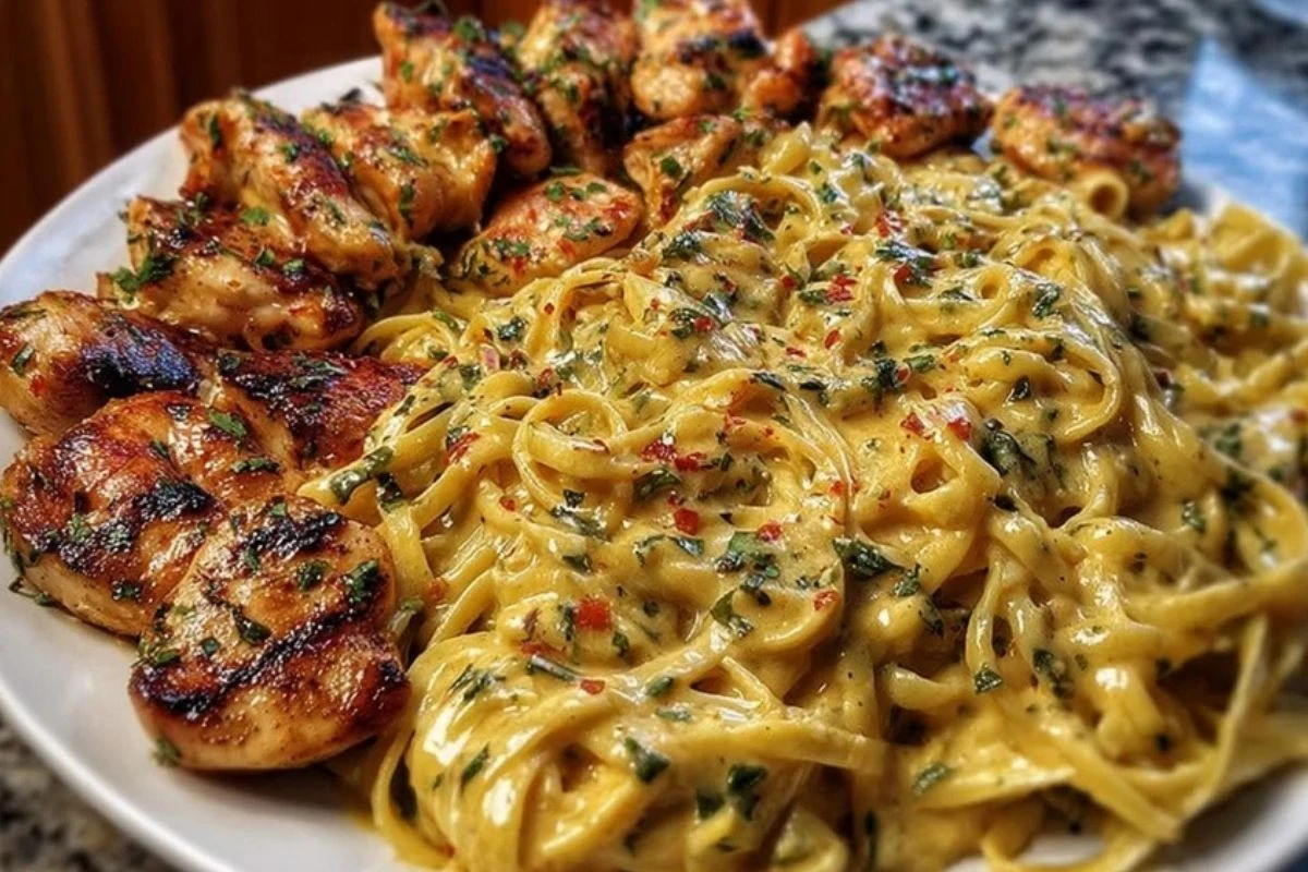 Velveeta Chicken Linguine with Spicy Cajun Alfredo 1