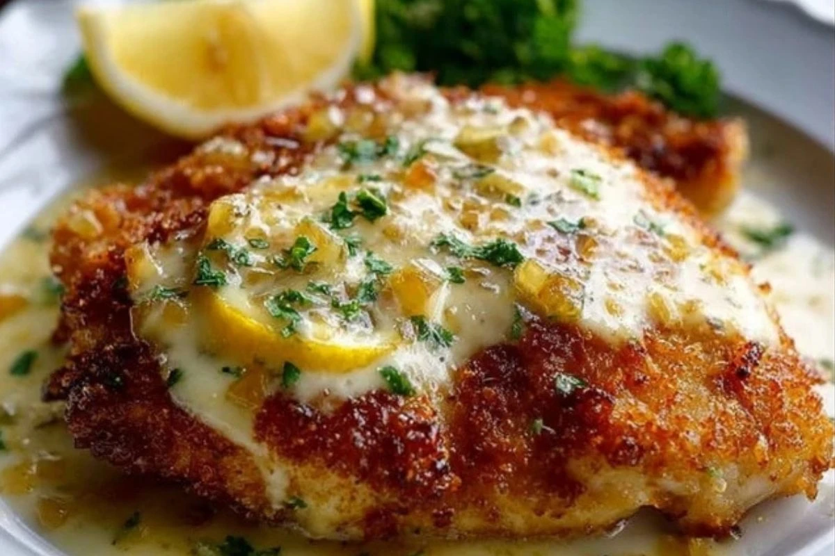 Zesty Lemon Pecorino Crispy Chicken Recipe