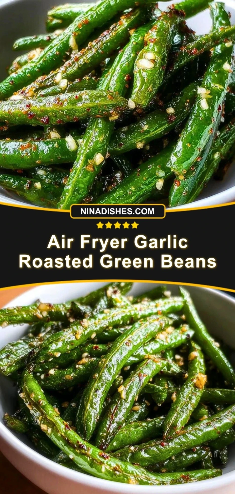 Air Fryer Garlic Roasted Green Beans (3)