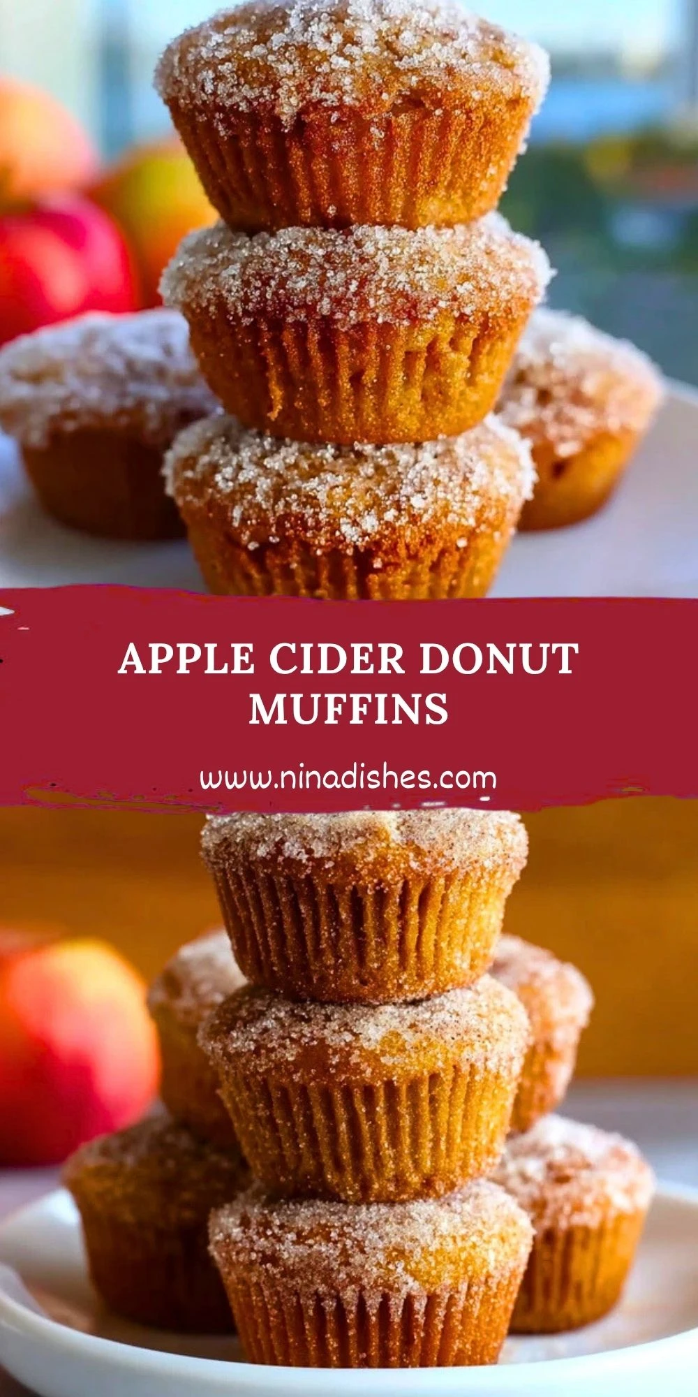 Apple Cider Donut Muffins Pin 1
