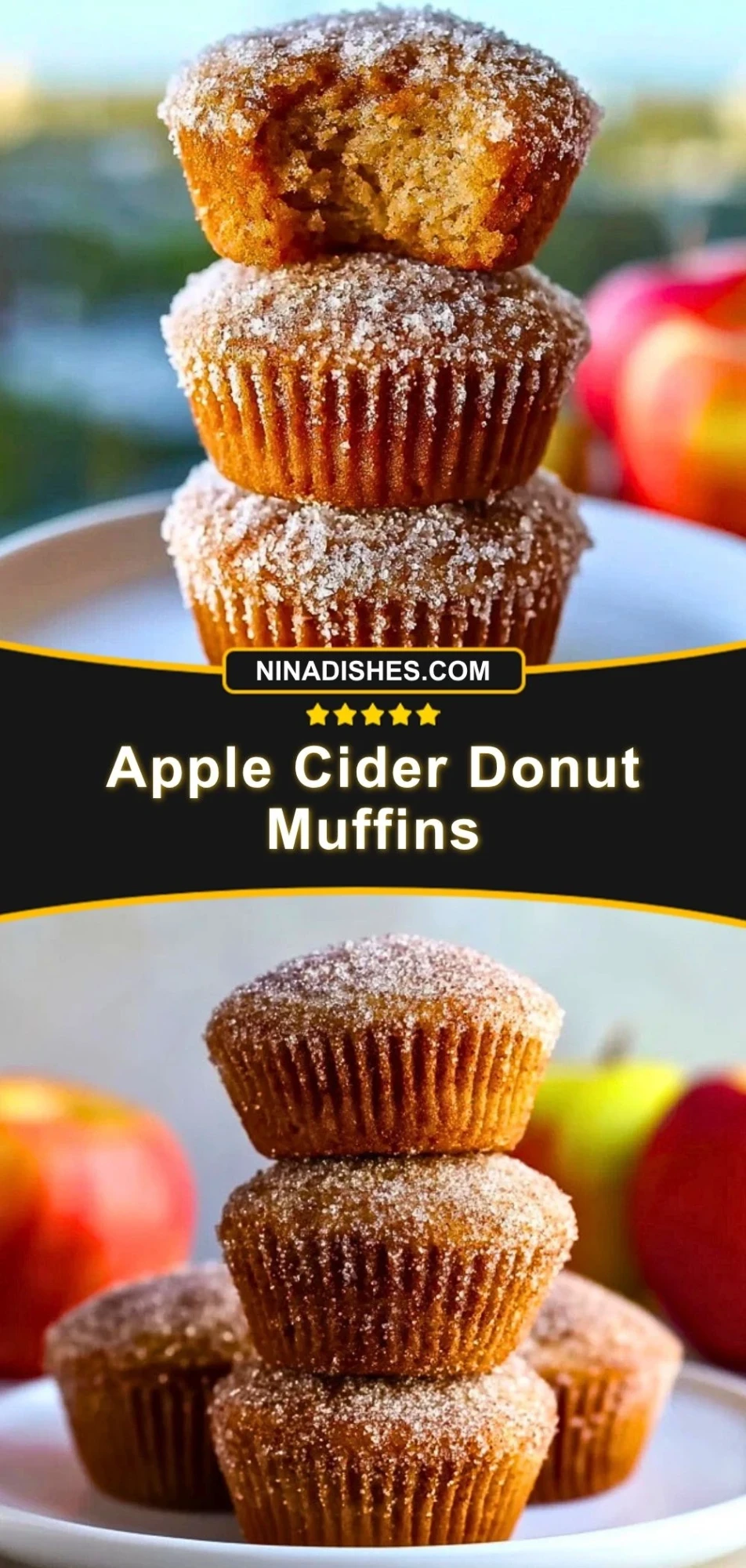 Apple Cider Donut Muffins Pin 2