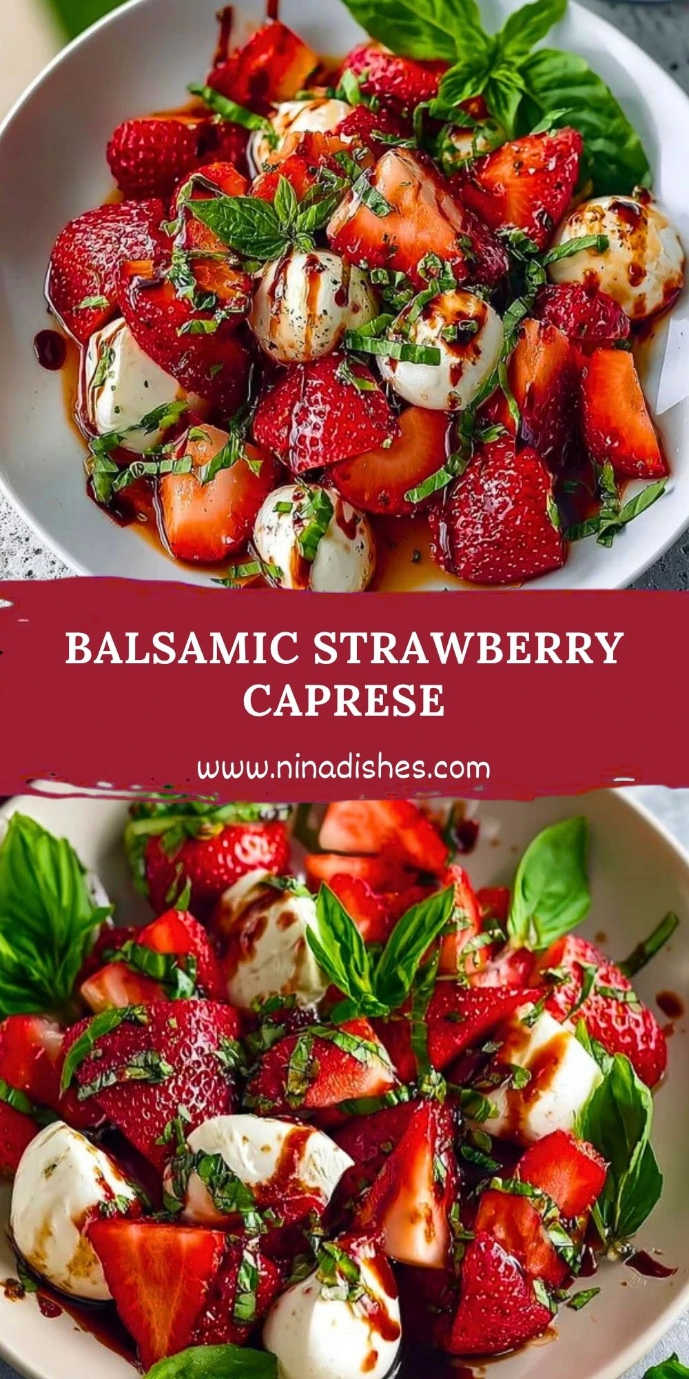 Balsamic Strawberry Caprese Pin 1