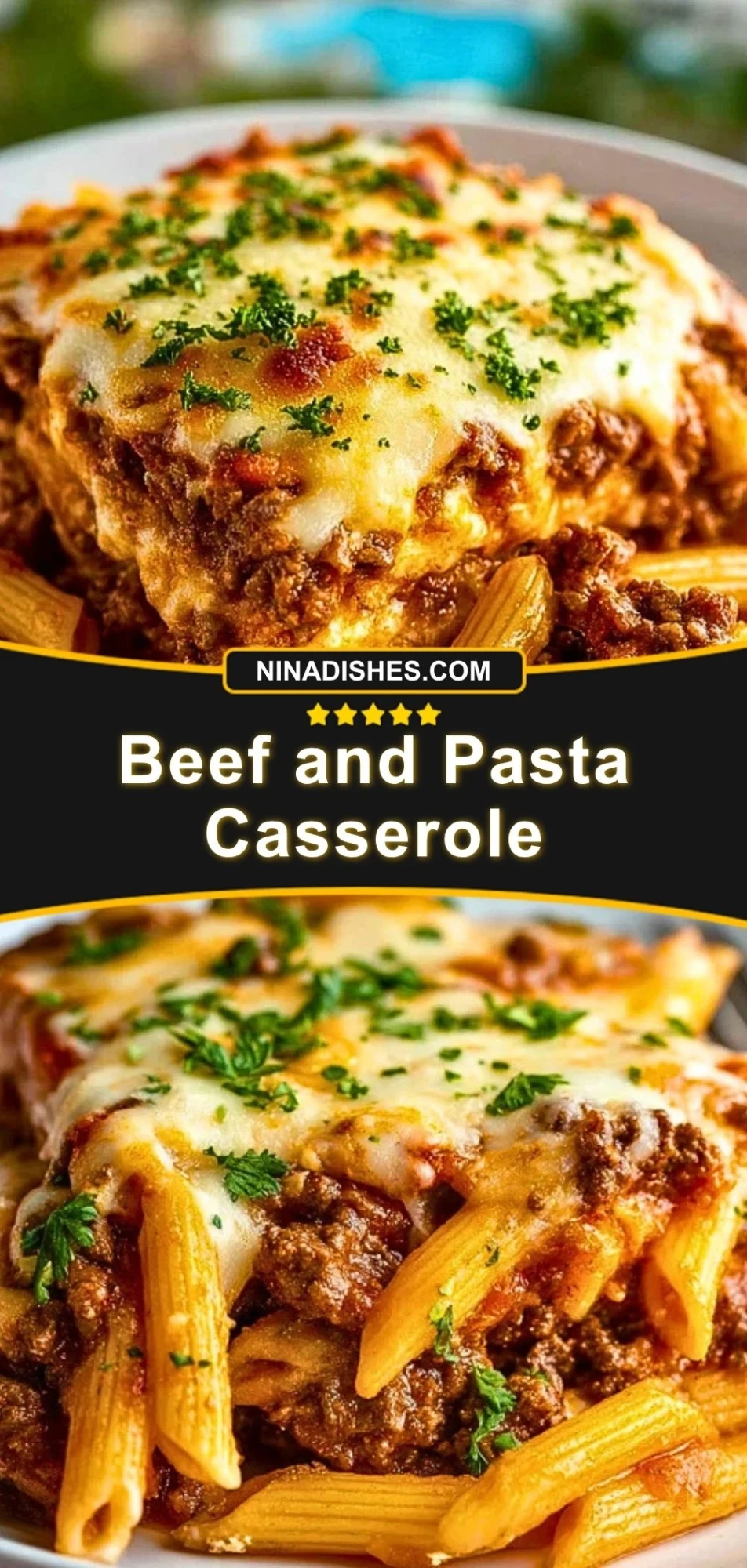 Beef and Pasta Casserole Pin 2
