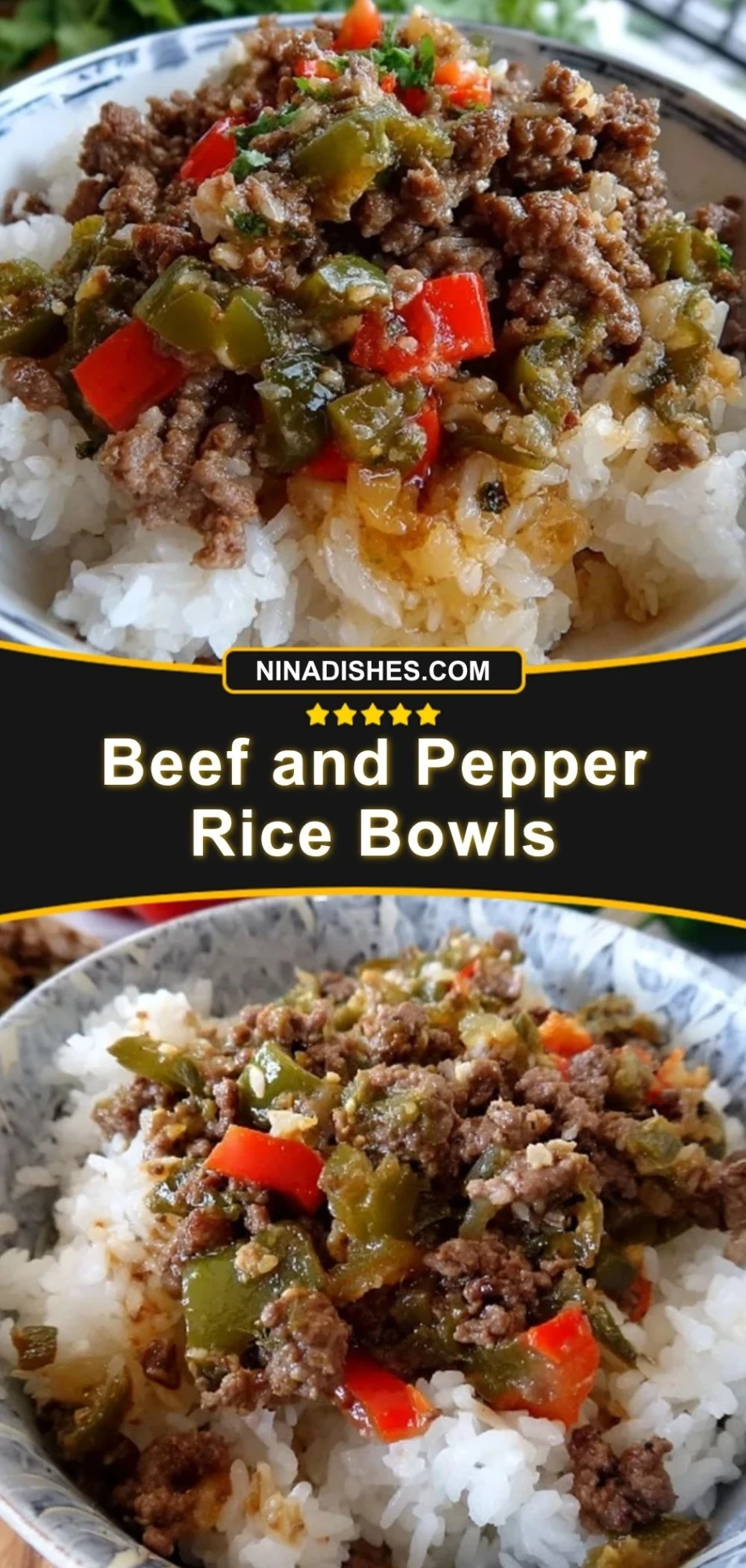 Beef and Pepper Rice Bowls (3)