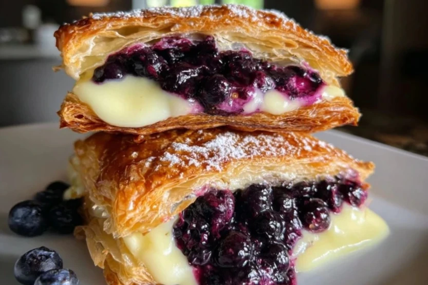 Blueberry Cream Cheese Puff Pastry