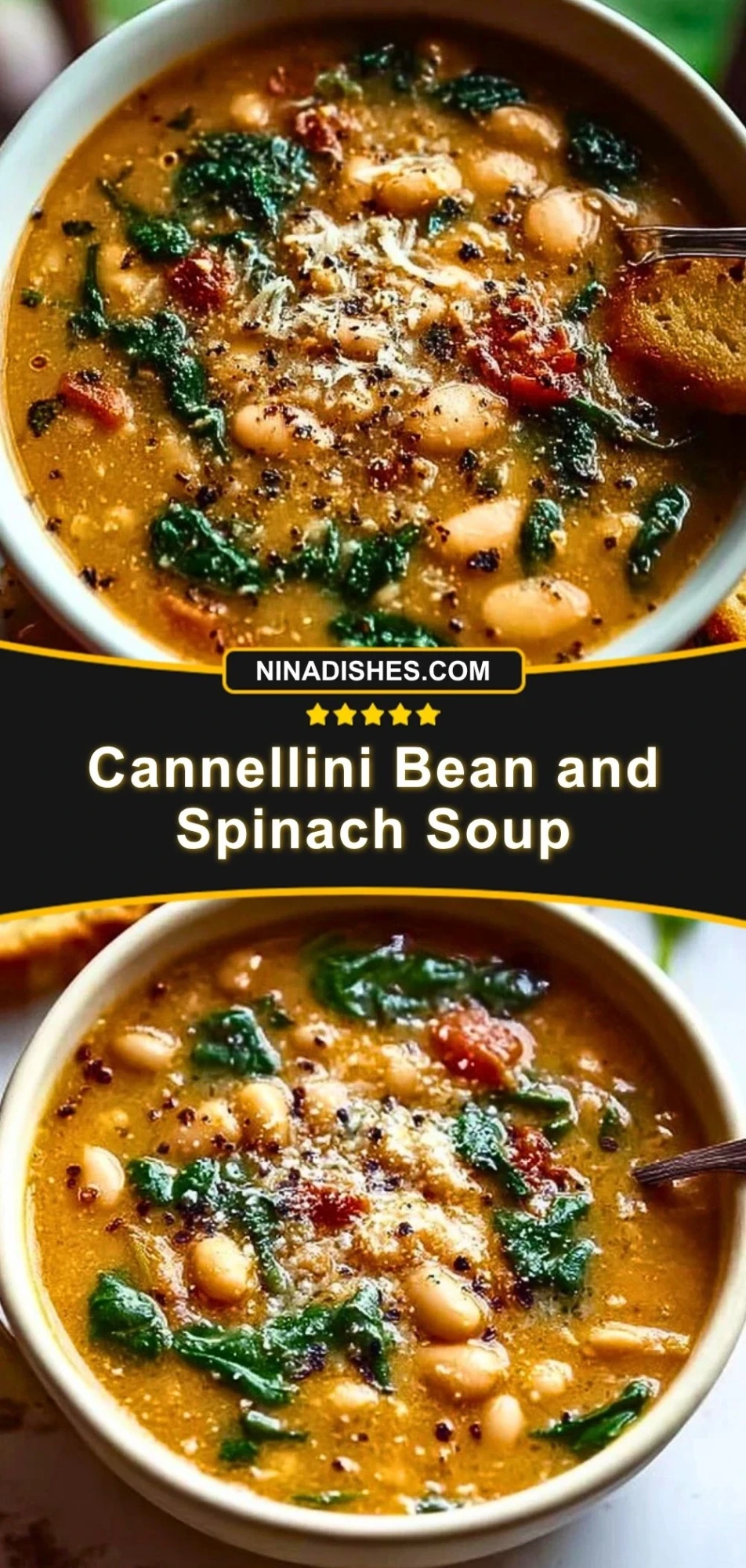 Cannellini Bean and Spinach Soup Pin 2