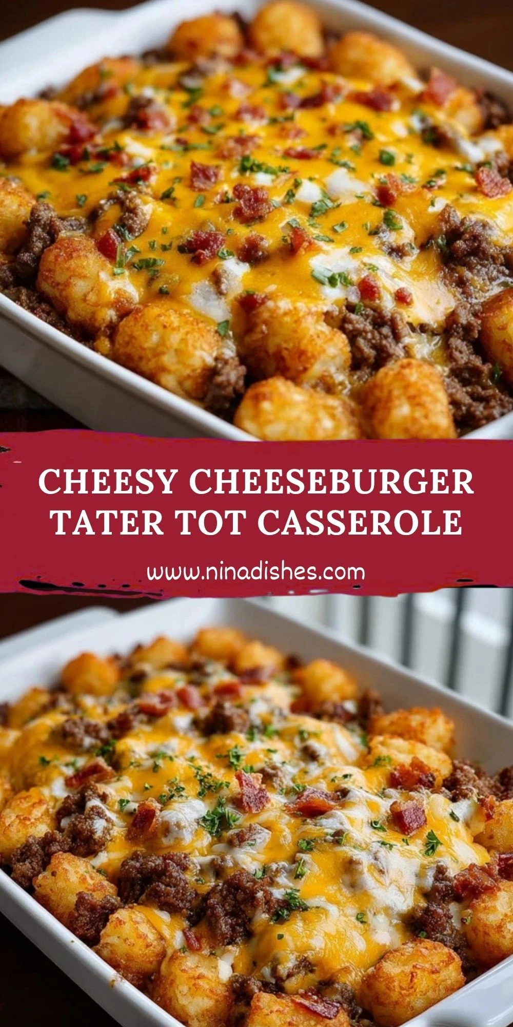 Cheesy Cheeseburger Tater Tot Casserole (2)