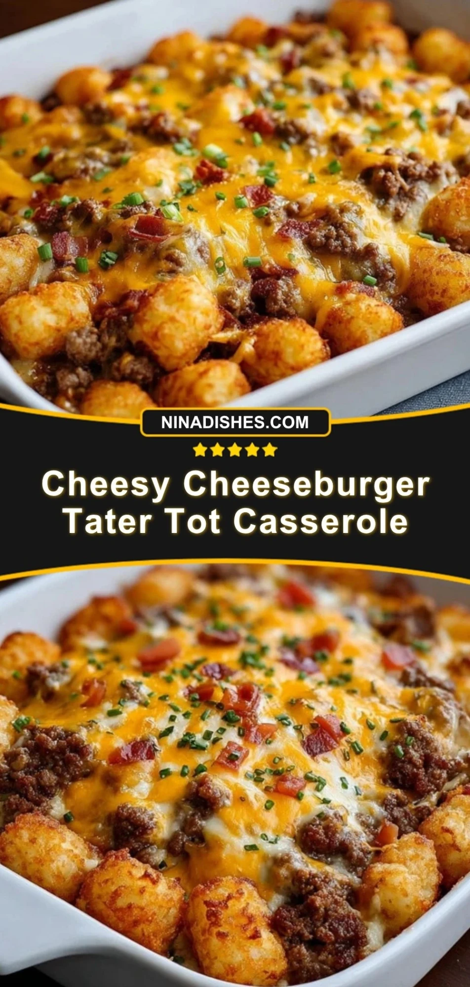Cheesy Cheeseburger Tater Tot Casserole (3)