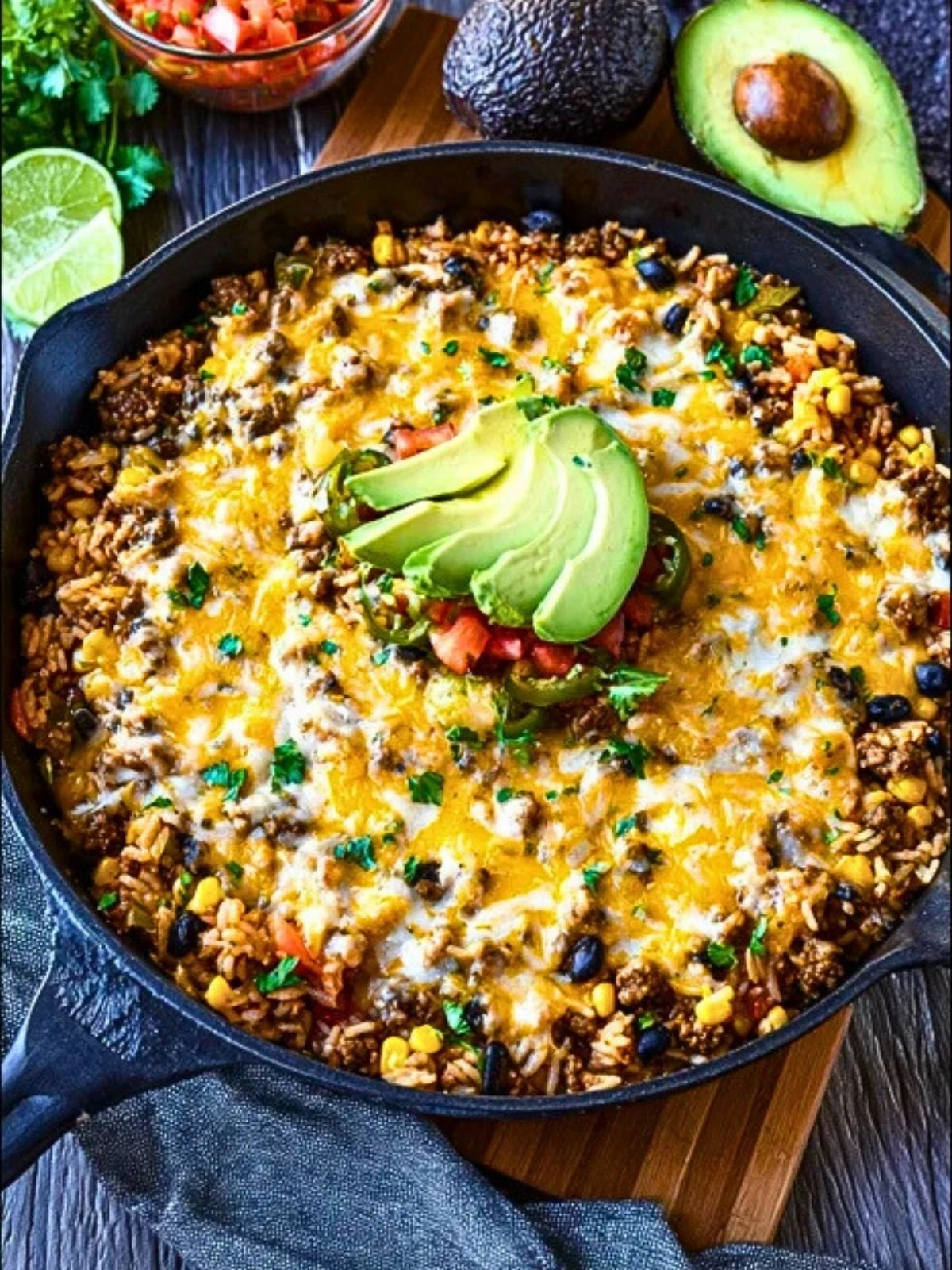 Cheesy Taco Rice Skillet 2
