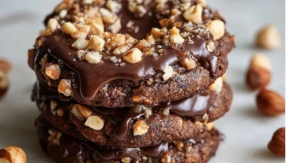 Chocolate Hazelnut Crunch Cookies 1