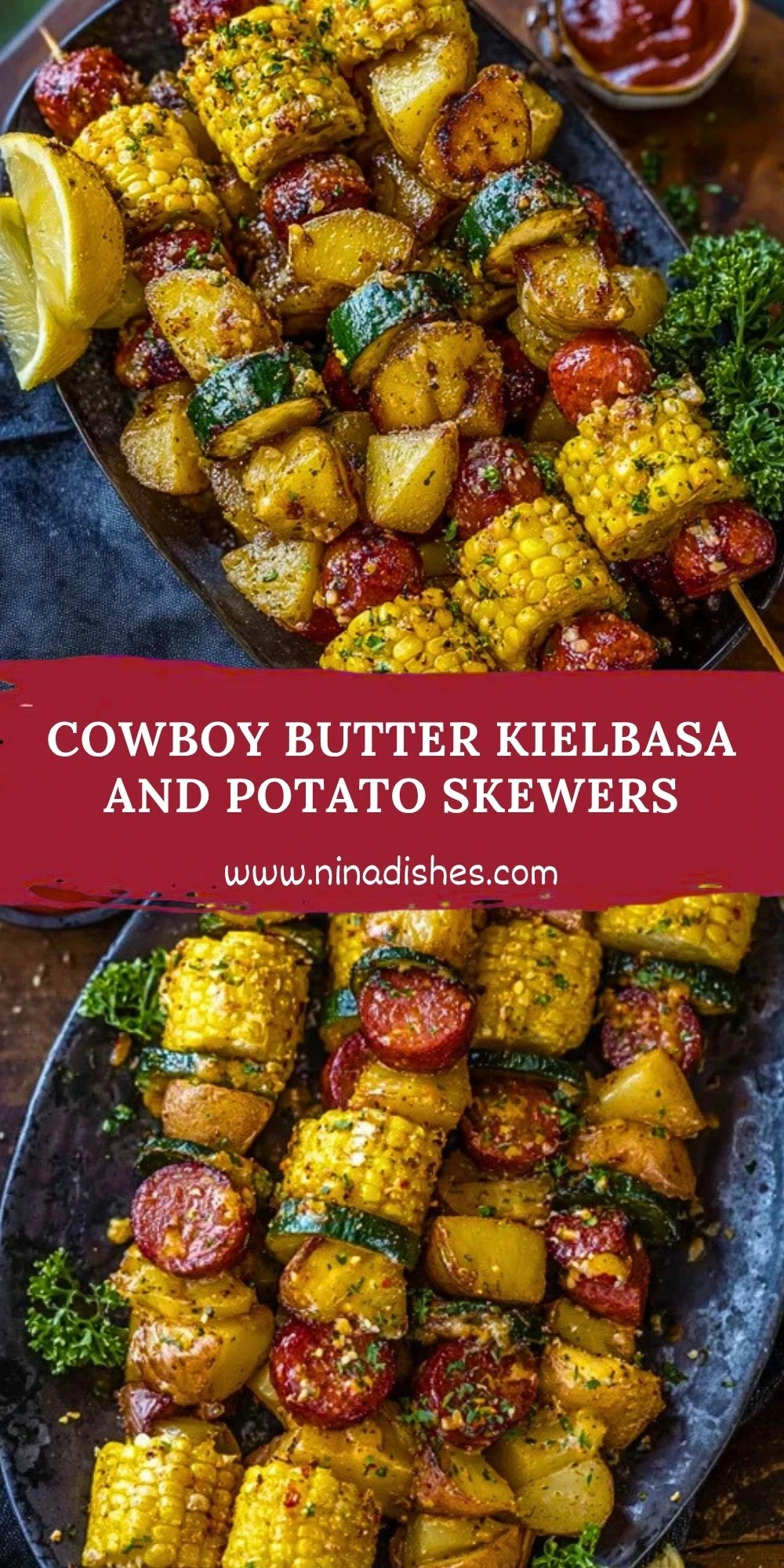 Cowboy Butter Kielbasa and Potato Skewers (2)