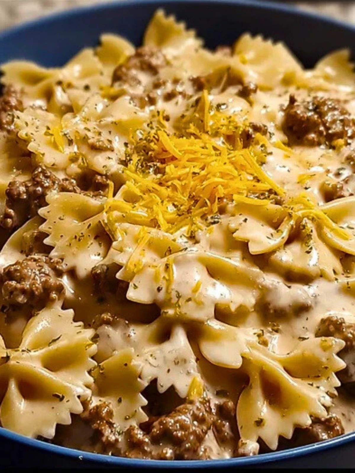 Creamy Beef and Bowtie Pasta (1)