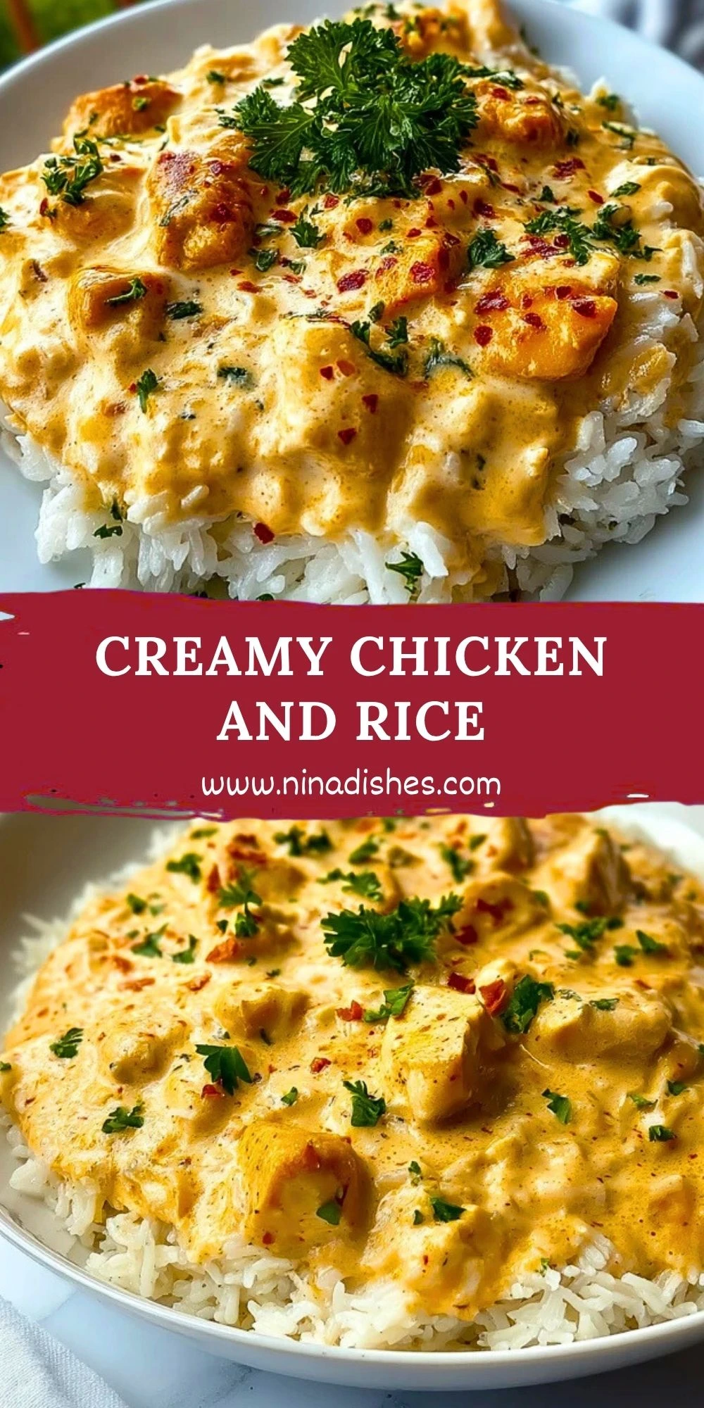 Creamy Chicken and Rice Pin 1