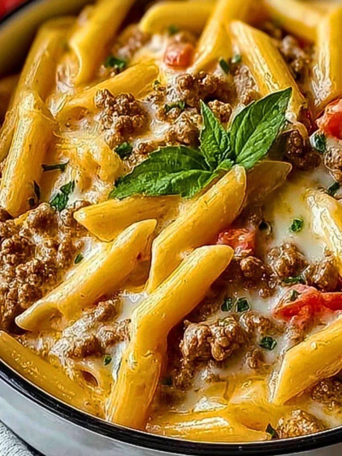 Creamy Rotel Pasta with Ground Beef (1)