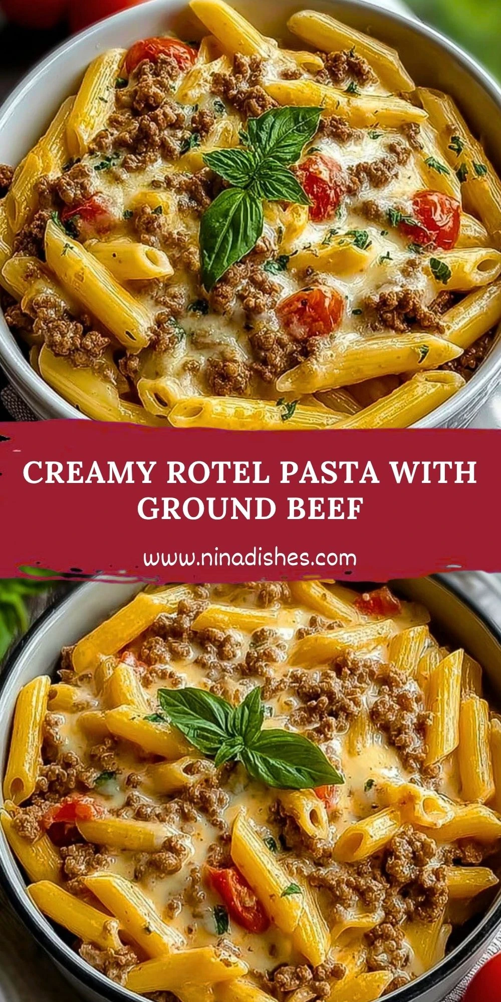 Creamy Rotel Pasta with Ground Beef Pin 1