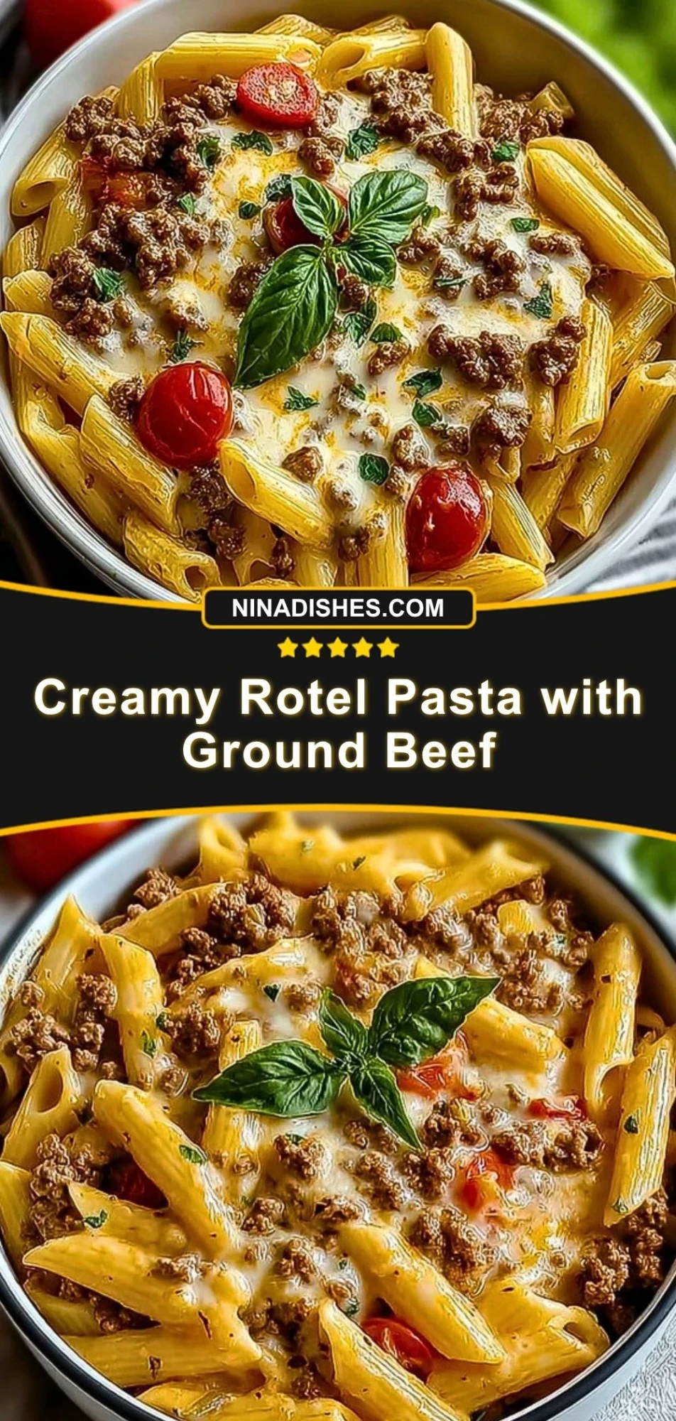 Creamy Rotel Pasta with Ground Beef Pin 2