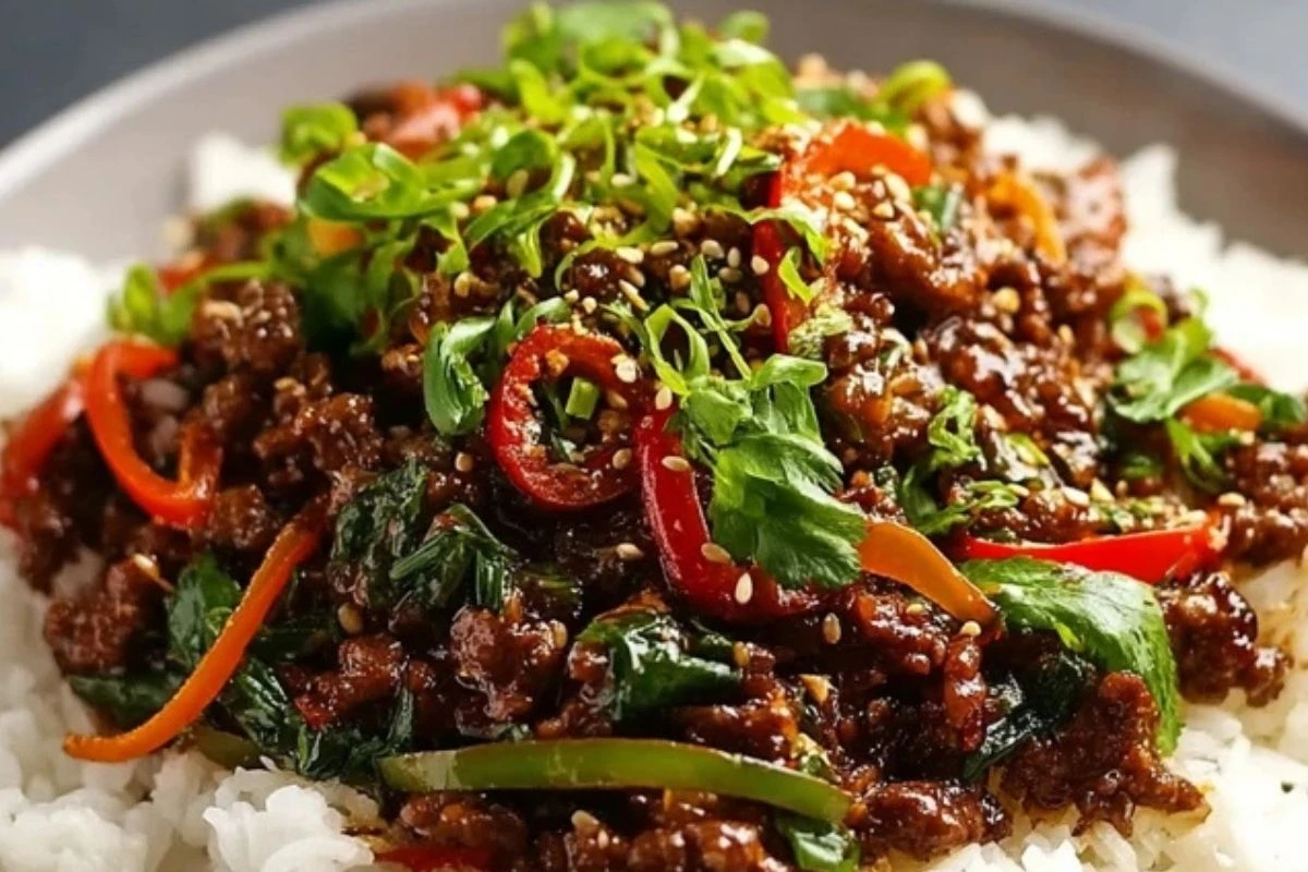Crispy Chilli Beef Rice